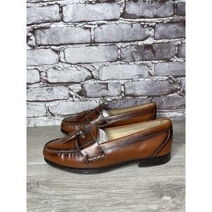 G.H. Bass & Co. Brown Leather Slip On Penny Loafers Dress Shoes Men 7.5M US/40.5